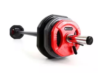 Kit de barra de musculación y discos de pesas Set body pump