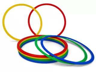 Escalera Aros Planos.50 cm Ø Set de 12 Uds