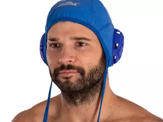SET 13 UDS GORROS BASIC WATERPOLO JUNIOR azul/blanco