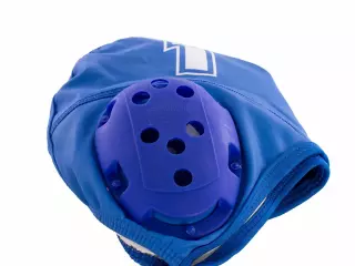 SET 13 UDS GORROS BASIC WATERPOLO SENIOR azul/blanco