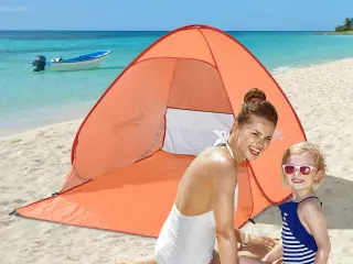 Tienda de Campaña Pop-Up Instantánea y Portátil con Ventanas tipo Refugio para Playa Picnic y Camping con Protección Solar UV