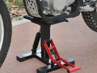 Caballete Elevador Universal Ajustable para Moto tipo Soporte de Motocross para Aparcar o Reparar Amortiguamiento Carga 150kg Acero