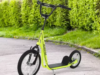 Patinete para Niños Mayores de 5 Años con Neumáticos Freno Altura Ajustable Amarillo