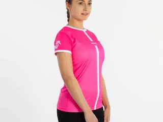 CAMISETA SOFTEE TIPEX MUJER  - FUCSIA FLUOR/BLANCO, M