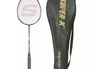 RAQUETA BÁDMINTON SUPER-K METRÓPOLIS DE CARBONO -COLORES VARIADOS - SIN FUNDA-