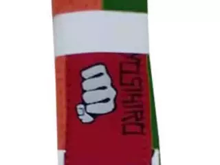 CINTURON KARATE/JUDO YOSIHIRO 100% ALGODON - ADULTO, NARANJA/VERDE