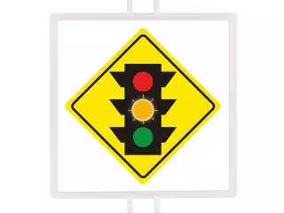 Panel de señalización tráfico de advertencia nº 2 (semáforo ambar)