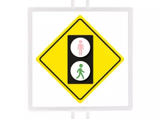 PANEL DE SEÑALIZACIÓN TRÁFICO DE ADVERTENCIA Nº 4 (PEATONES VERDE)