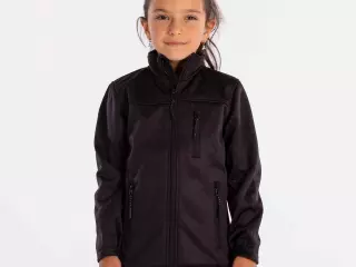 SOFTSHELL JACKET SOFTEE REGIS NIÑA - 6 AÑOS, NEGRO