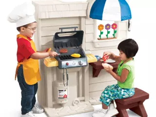 Doble cocina barbacoa interior/exterior