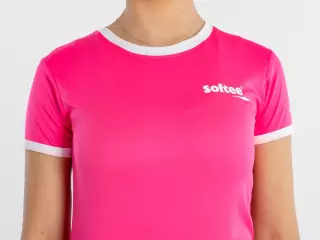 CAMISETA SOFTEE GALAXY MUJER - FUCSIA FLUOR/BLANCO, L