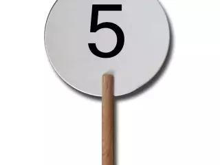 Juego de tablillas para arbitraje de voleibol numeración 1 al 18