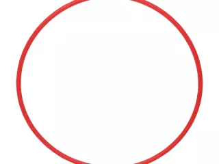 ARO DE RITMICA ADULTO - 85CM, ROJO