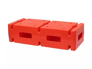LADRILLO CON SOPORTE PARA PICA Y ARO  ROJO