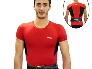 CINTURON SOFTEE FITNESS CUERO - NEGRO, M