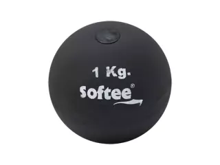 PESO LANZAMIENTO DE CAUCHO  SOFTEE - NEGRO, 1 KG
