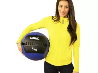 BALON ENTRENAMIENTO FUNCIONAL - 5 KG, AZUL MEDICINAL