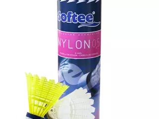 VOLANTES BADMINTON SOFTEE '0.5' 6UDS - BLANCO, UNICA