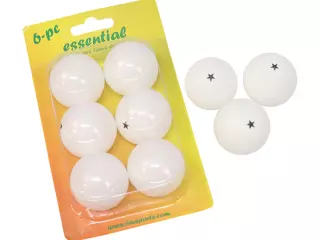 CAJA 6 PELOTAS PVC ESSENTIAL TENIS DE MESA - BLANCO, UNICA