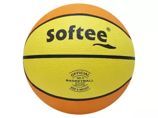 BALON BALONCESTO SOFTEE 'NYLON' - 6, AMARILLO/NARANJA