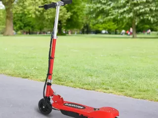 Patinete Eléctrico Niño 7-14 Años E-Scooter Plegable Manillar Ajustable Carga 50kg Rojo