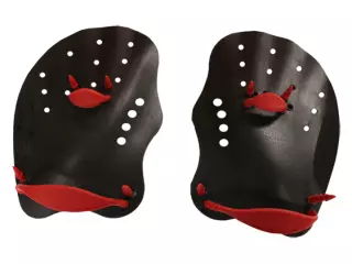 PALAS DE NATACION SOFTEE SPEED - NEGRO/ROJO, L#