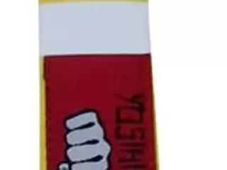CINTURON KARATE/JUDO YOSIHIRO 100% ALGODON - AMARILLO, JUNIOR