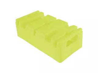 LADRILLO  CON SOPORTE PARA PICA Y ARO BASIC - AMARILLO FLUOR
