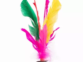 LOTE 6 INDIAKAS FÚTBOL PLUMA MULTICOLOR