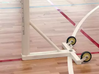 Juego anclajes para postes en L mediante taco químico.VOLEIBOL