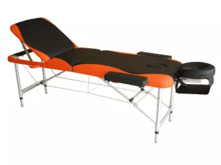 Camilla de Masaje Plegable y Portátil para Fisioterapia - Negro y Naranja - PU y Estructura Aluminio - 185x60 cm preguntar stock