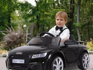Coche Eléctrico Audi Infantil Coche Juguete Niños mayores de 3 Años con Mando a Distancia con Música y Luces Carga 30kg 103x63x44cm