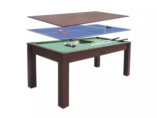 Multijuego 3 en 1 ,BILLAR ,PING PONG,MESA COMEDOR 184x91x78 CONVERTIBLE TRANSFORMABLE