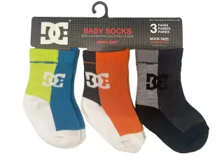 Pack 3 calcetines bebé dc stripe crew 424504