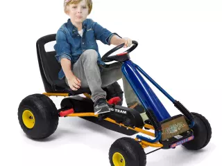 Kart a Pedales para Niños de 3 a 8 años - Acero y Plástico - Color Azul y Negro - 96x68x56 cm preguntar stock