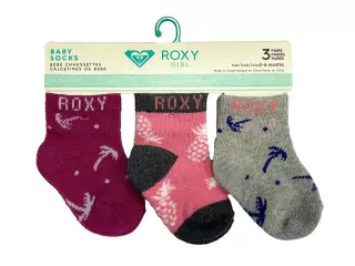 Pack 3 calcetines bebé roxy inside spark logo 66096t