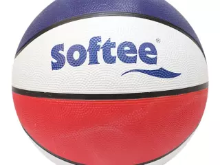 BALON BALONCESTO SOFTEE NYLON HARLEM - ROJO/BLANCO/AZUL, 7/5 TALLA