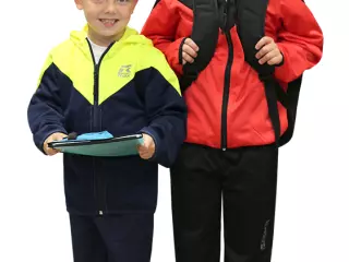 CHANDAL ROX R-VERDI CON CAPUCHA INFANTIL  - 10 AÑOS, MARINO/AMARILLO FLUOR#