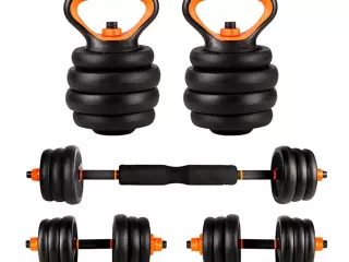 SET ENTRENAMIENTO MUSCULAR,PESA RUSA,MANCUERNAS
