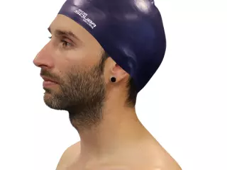 GORRO NATACION SILICONA SQUBA - MARINO, SENIOR