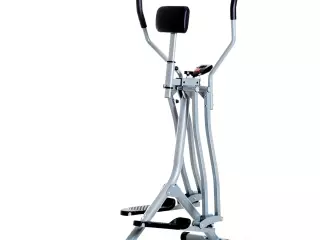 Bicicleta Elíptica Ajustable con Pantalla Carga 110 kg Air Walker para Entrenamiento Cintura Caderas 96x60x152 cm Gris