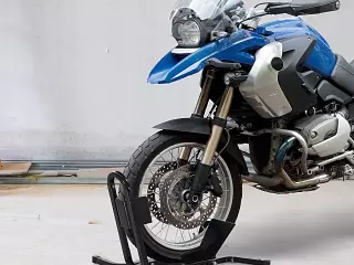 Aparcamiento de Moto Ajustable Soporte de Rueda de Moto Metal para Ruedas Diametro 43-48- 53cm