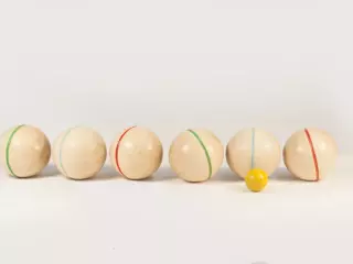 Juego de petanca MADERA 6,8 CM 1 BOLICHE
