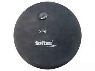 PESO LANZAMIENTO DE CAUCHO  SOFTEE - NEGRO, 5 KG