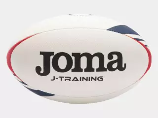 Balón rugby J-Training blanco rojo TALLA 5