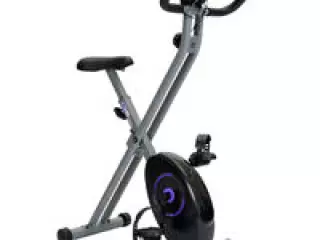 Bicicleta Estática Plegable Keboo Serie 300 Magnética con Pulsómetro de Manillar, 8 Niveles, Asiento Ajustable y Pantalla LCD