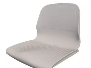 ASIENTO PVC CON RESPALDO SPARK CR M4 BLANCO,GRADA