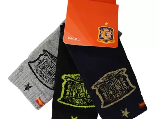 PACK 3 PARES CALCETINES CAÑA ALTA SELECCION ESPAÑOLA#