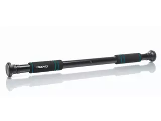 Avento Barra de Puerta Telescópica Ajustable - Barra de Dominadas Extensible con Agarre de Espuma y Topes de Goma (Hasta 100kg)