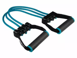 Avento Expansor de Pecho Ajustable - Tensor con 3 Tubos de Resistencia TPE (Hasta 24kg) y Agarres Ergonómicos